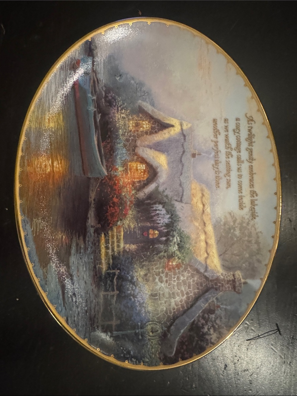 Thomas Kinkade limited edition - “Lochaven Cottage” - Plate No. 3071 A